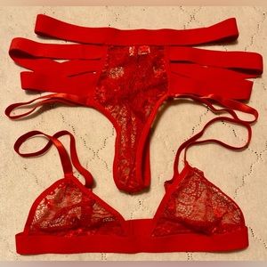 2 piece sexy lingerie pantie bra set